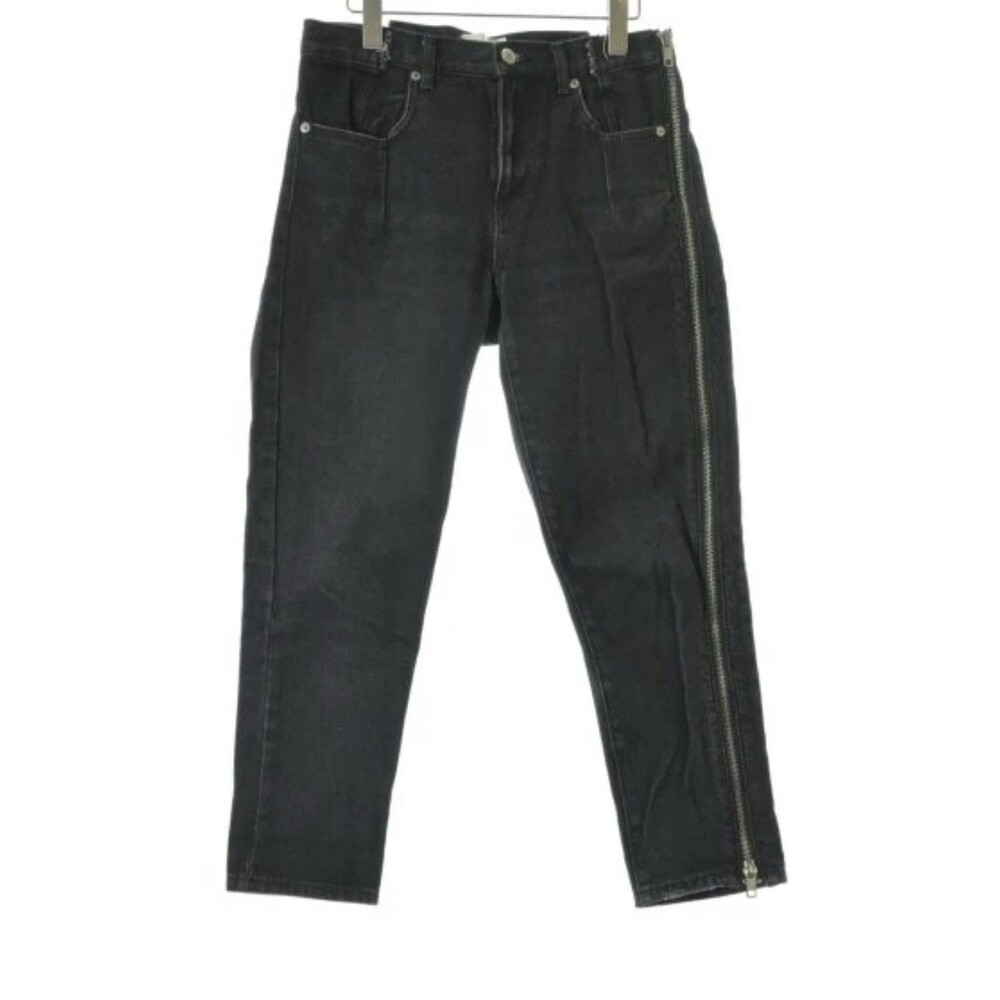 $395 3.1 Phillip Lim Women's Black High-Rise Zip Detail Jeans Pants Sz 0 (XS /S) - Picture 3 of 14